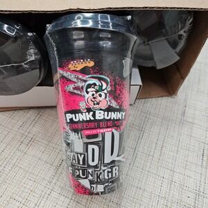 6pk Green Day Punk Bunny 7-Eleven Anniversary Blend Reusable Coffee Mugs NEW